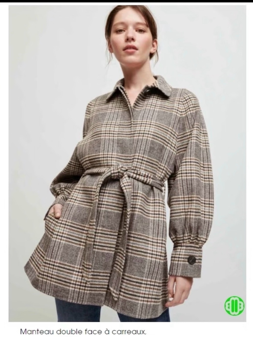 Maje double-faced wool coat